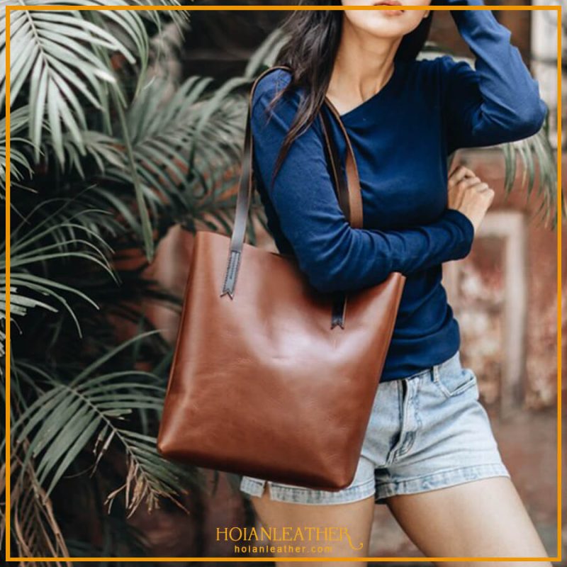 Túi xách da bò sáp đeo vai dành cho nữ