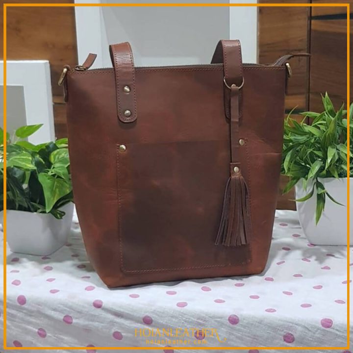 Túi tote nữ da bò