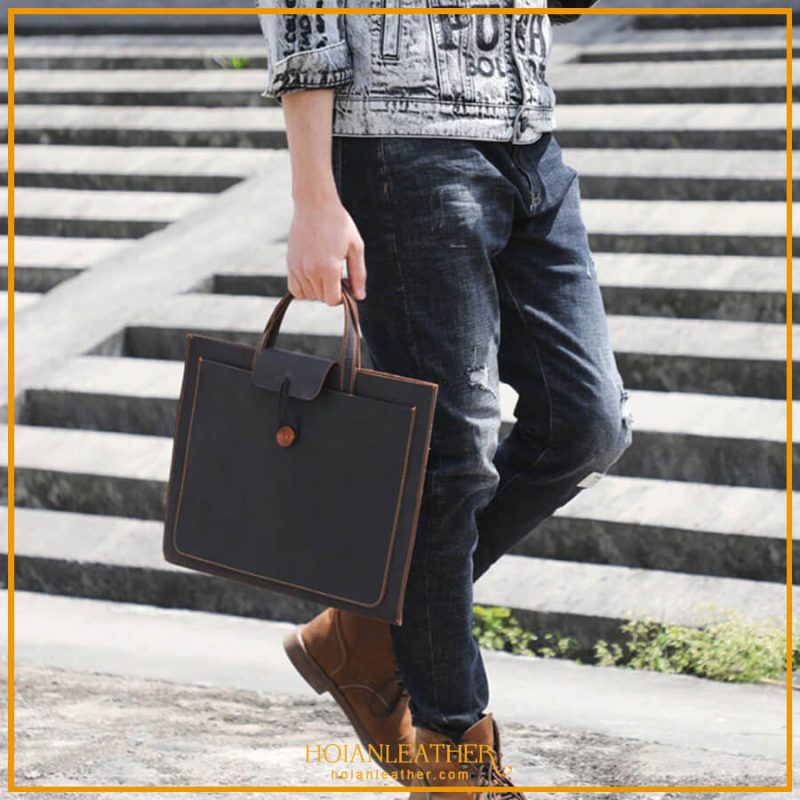 Túi tote da bò dành cho nam