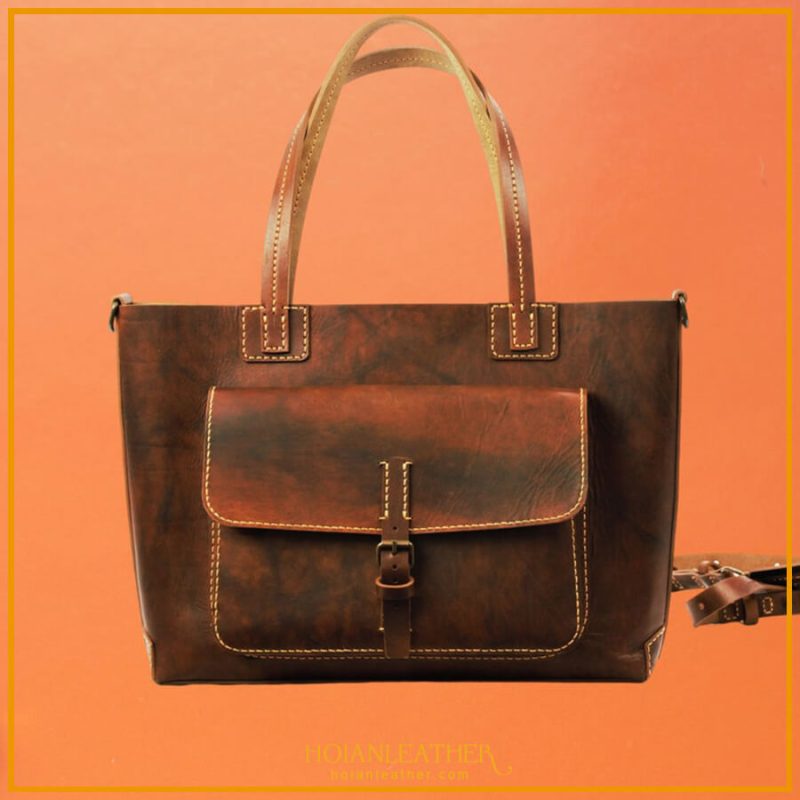 Túi tote da bò nguyên tấm dành cho nữ