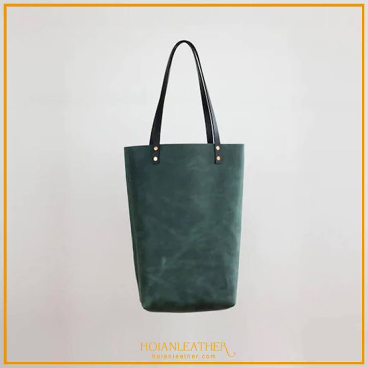 Túi tote da bò thật nguyên tấm