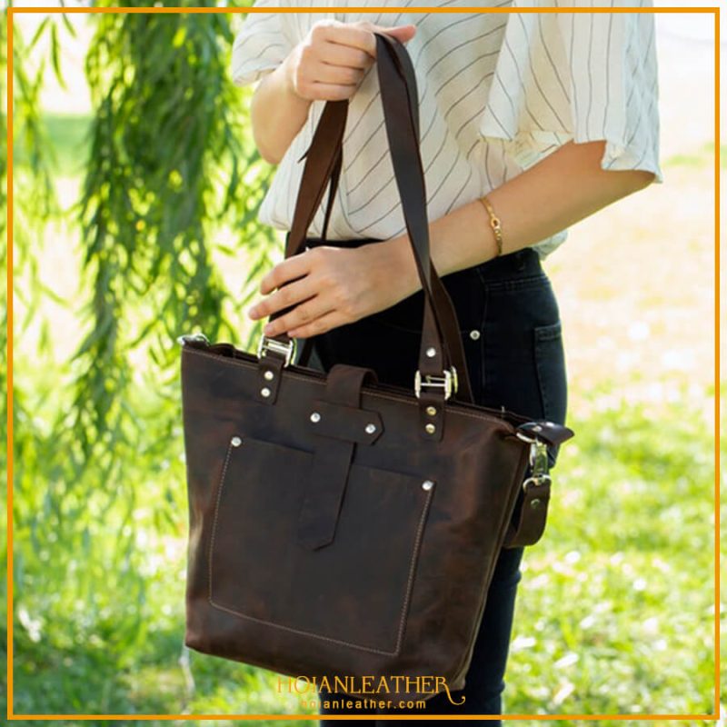 Túi tote nữ da bò