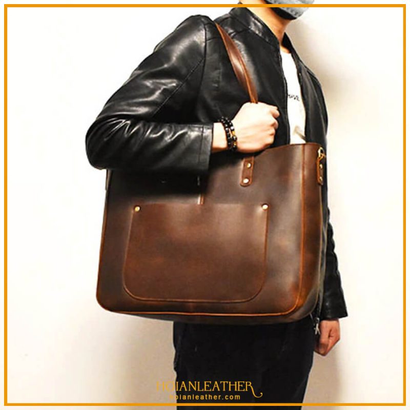 Túi xách nam da bò nguyên tấm