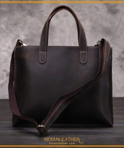 Túi xách nam da bò sáp nguyên tấm