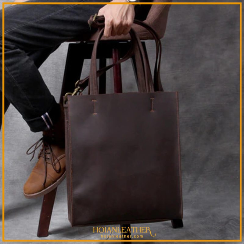 Túi xách nam da bò thật nguyên tấm